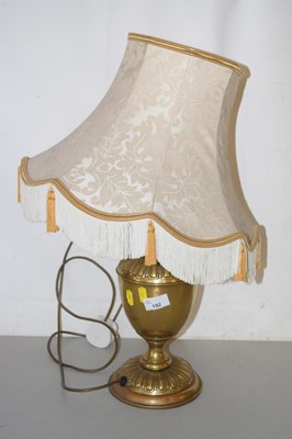 Lot 192 - A brass based table lamp