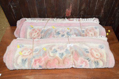 Lot 270 - A pair of small Chinese floral rugs