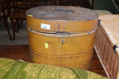 Lot 273 - Vintage hat box