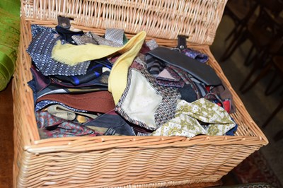 Lot 274 - A basket of vintage ties