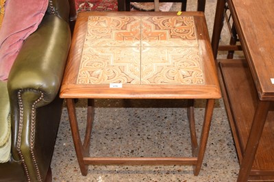 Lot 276 - A mid Century tile top lamp table