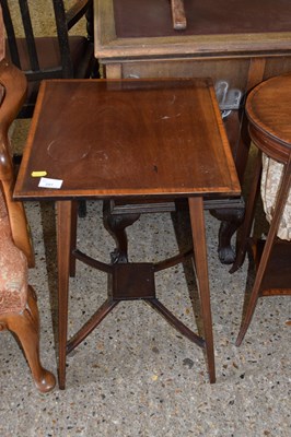 Lot 291 - An Edwardian square topped lamp table