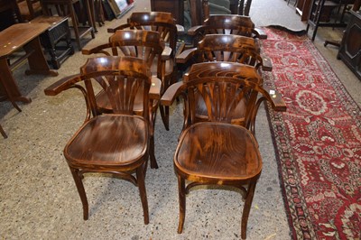 Lot 301 - Set of six bentwood cafe chairs