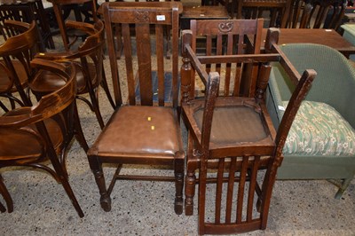 Lot 302 - Three early 20th Century dining chairs