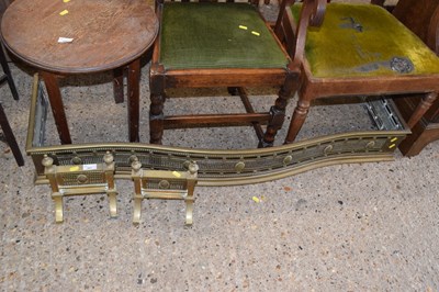 Lot 307 - A late 19th Century pierced brass serpentine...
