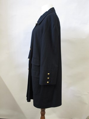 Lot 63 - Karl Lagerfeld: a navy double breast 3/4...