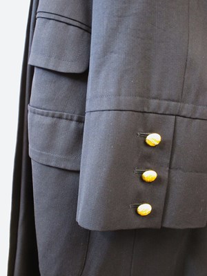 Lot 63 - Karl Lagerfeld: a navy double breast 3/4...