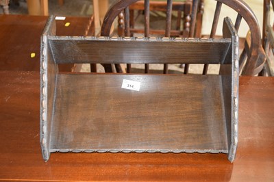 Lot 314 - Early 20th Century oak book trough