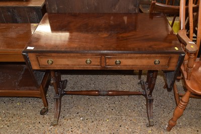 Lot 319 - A reproduction Georgian Revival mahogany sofa...