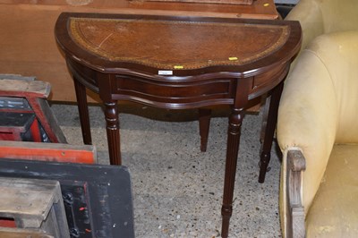 Lot 333 - A reproduction mahogany hall table with...
