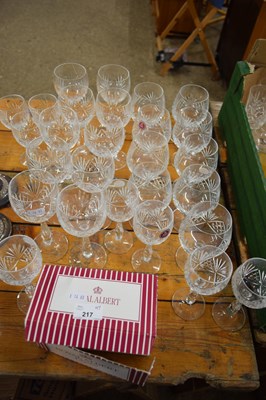 Lot 217 - COLLECTION OF ROYAL ALBERT CRYSTAL GLASS WARES