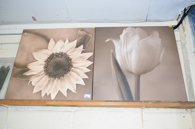 Lot 205 - A pair of modern floral screen prints
