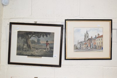Lot 210 - 19th Century coloured print Starting the Hare...