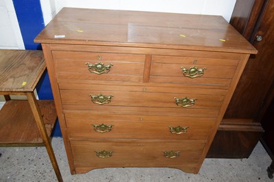 Lot 232 - A late Victorian American walnut five drawer...
