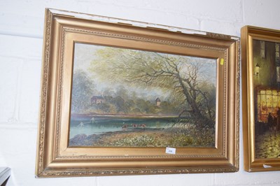 Lot 235 - A pair of late 19th or early 20th Century oil...