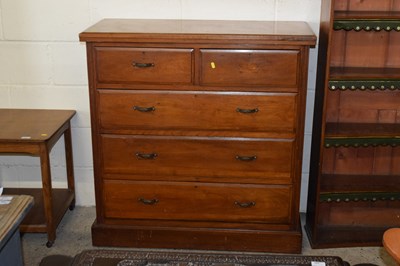 Lot 239 - A late Victorian American walnut five drawer...