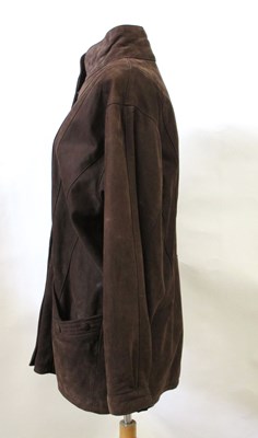 Lot 83 - A brown suede jacket by Camanchi Leathers,...