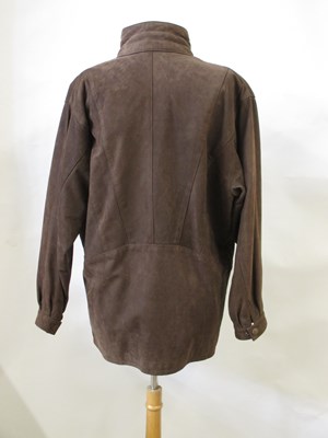 Lot 83 - A brown suede jacket by Camanchi Leathers,...