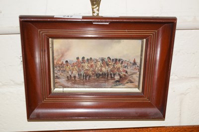 Lot 242 - A small framed military print