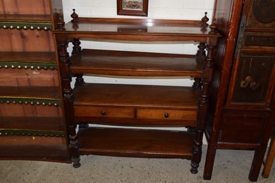 Lot 243 - A late Victorian mahogany buffet cabinet