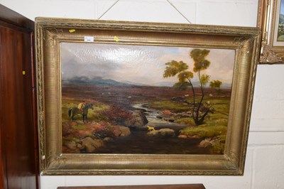 Lot 245 - Late 19th Century oil on canvas study of a...