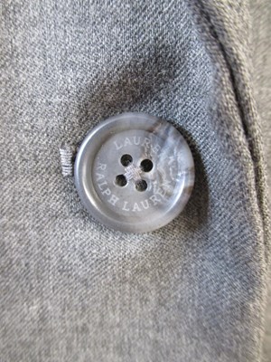 Lot 72 - Ralph Lauren: a grey wool single button loose...