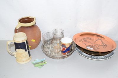 Lot 513 - Mixed Lot: Terracotta jug, various decorated...