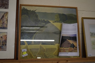 Lot 228 - JOHN NASH 'THE CORNFIELD', COLOURED PRINT, F/G