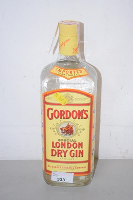 Lot 533 - One litre of Gordons London Dry Gin