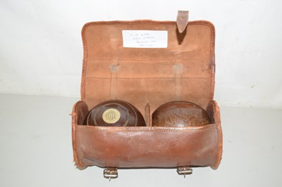 Lot 536 - A case of lawn bowls