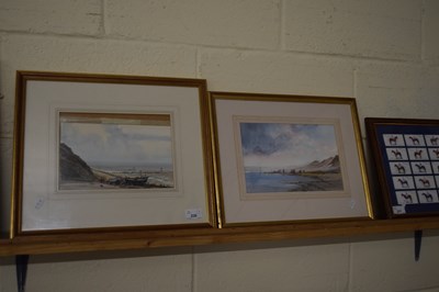 Lot 230 - KEITH JOHNSON, PAIR OF COASTAL SCENES WITH...