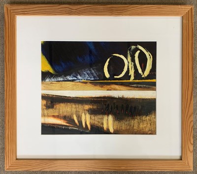 Lot 34 - British Contemporary, oil and collage on paper,...