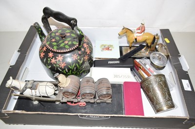 Lot 553 - Mixed Lot: A painted kettle, various boxed...
