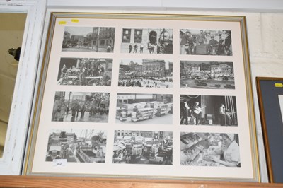 Lot 562 - A framed montage of photographs bygone Norwich