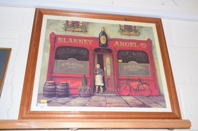 Lot 570 - A coloured pub print The Blarney Angel