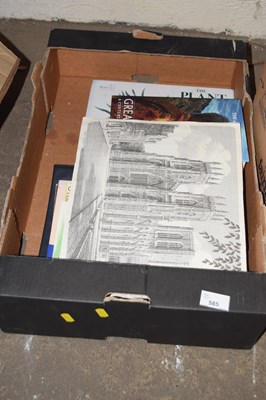 Lot 585 - A box of various books to include reference...