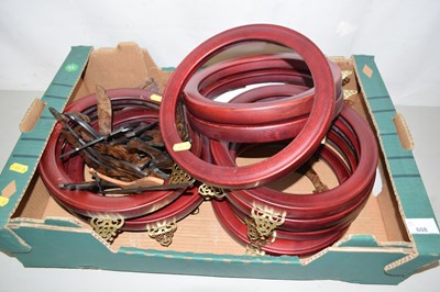 Lot 608 - Quantity of circular wall plate frames and...