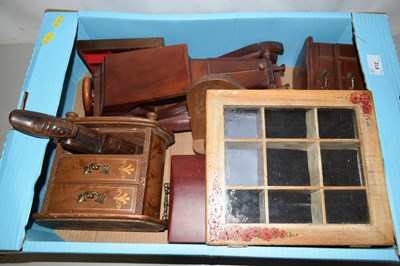 Lot 612 - Mixed Lot: Various tabletop cabinets, wooden...