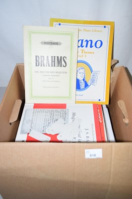 Lot 618 - One box of various music books