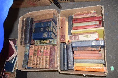 Lot 621 - Two boxes of various mixed books