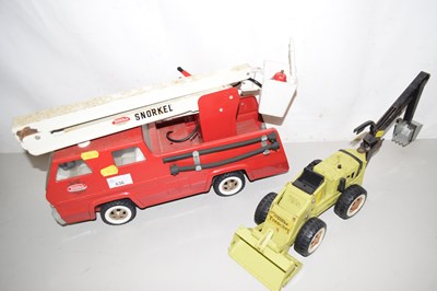 Lot 636 - A Tonka snorkel truck and a further Tonka...