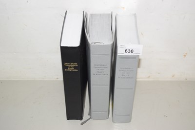 Lot 638 - Three vols of New World Translation of Holy...