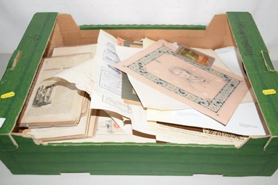 Lot 641 - One box of various assorted ephemera