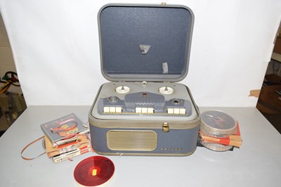 Lot 642 - A vintage reel to reel tape player with tapes