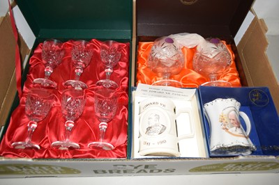 Lot 645 - Boxed Webb crystal glass wares and further...