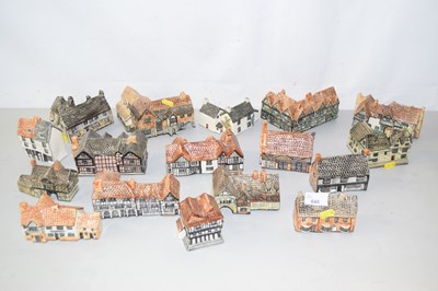 Lot 648 - A collection of Tey Pottery cottages