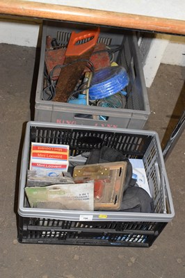 Lot 706 - Two boxes of various garage clearance items