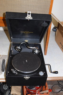 Lot 717 - A portable gramophone