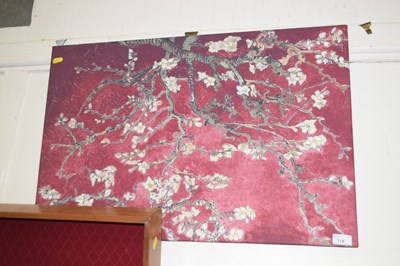 Lot 719 - A modern screen print of prunus flowers