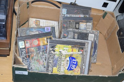 Lot 729 - A box of assorted Playstation games